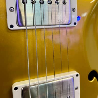 PRS Paul Reed Smith Hollowbody II Piezo Gold Top, Bird Inlay with Case image 10