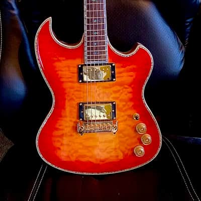 Vicers Custom 2020 - Cherry Burst with Quilted Maple Top image 1