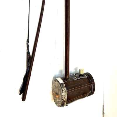 Electric Erhu chinese violin experimental instrument Electric Ehru 1970s Snakeskin image 2