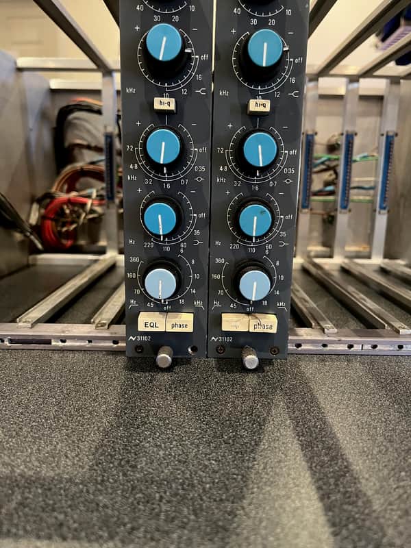 Pair of Neve 31102 Mic / Line Input Modules with 4-Band EQ image 1