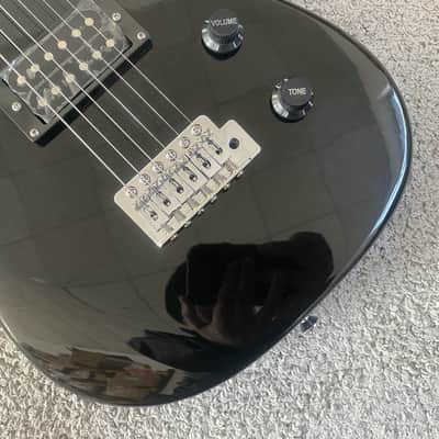 Black Single Humbucker Electric Guitar, Solid Basswood Body, Maple Neck, Rosewood Fingerboard image 2