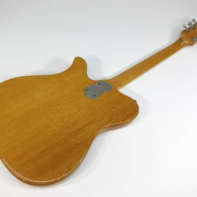 Vintage 1972-1973 Mosrite 350 Stereo Solid Body Electric Guitar Natural Mahogany Clean All Original! image 4