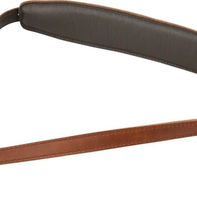 Genuine Fender Vintage Leather Saddle Guitar Strap, Cognac 099-0689-021 image 3