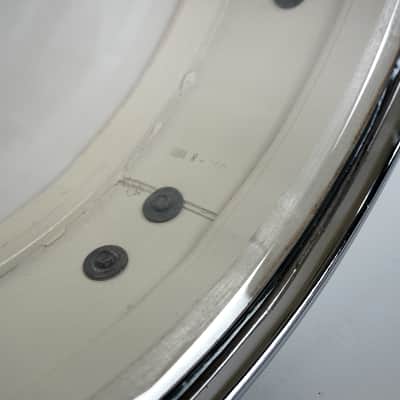 Ludwig 14” x 4” Down Beat Snare Drum in White Marine Pearl 1965 image 6