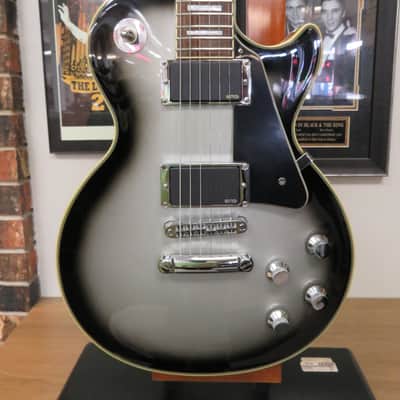2012 Epiphone Les Paul Custom PRO Limited Edition Epiphone Custom Shop- Silverburst -with Upgrades image 4