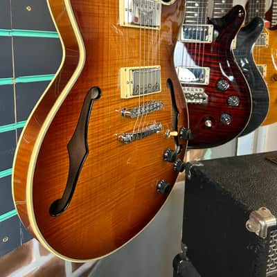 Ibanez AGS73FM Violin Sunburst 2018 Semi-Hollow Electric Guitar image 3
