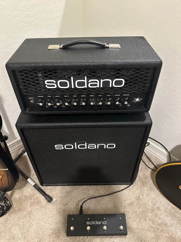 Soldano ASTRO-20 Multi-Channel 20-Watt 2x12" Guitar Amp Full Stack image 1