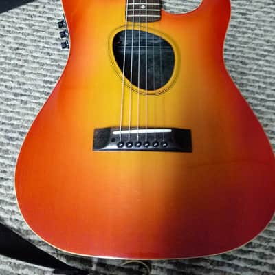 Kramer Ferrington Electric Hollowbody and Acoustic Guitar 80s Sunburst image 1