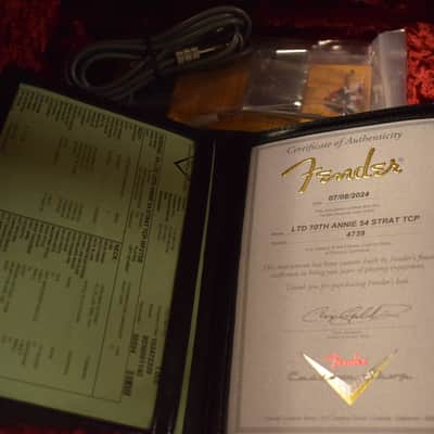 Mint Fender Limited Edition 70th Anniversary 1954 Stratocaster Time Capsule Package Wide-Fade 2-Color Sunburst image 11