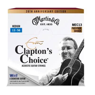 Martin MEC13 Clapton's Choice Phosphor Bronze Acoustic Guitar Strings Medium 13-56 image 1