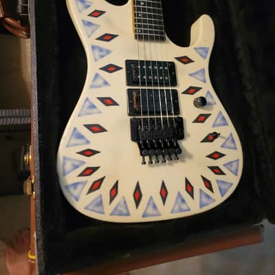 Kramer Nightswan 1989 Aztec graphic guitar Vintage Original Floyd Knapp USA F serial WOW image 14