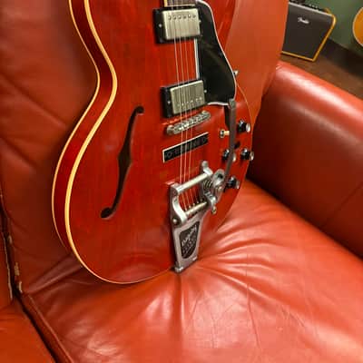 2018 Gibson Memphis '63 ES-335 Block with Varitone & Bigsby Sixties Cherry VOS image 2