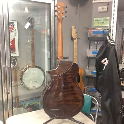 Ibanez AEWC300-NBB Solid Spruce/Flamed Maple Cutaway with Electronics 2010 - 2018 - Natural Brown Burst image 8
