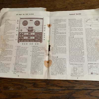 TEAC A- 2340 4 CHANNEL SIMUL SYNC STEREO TAPE DECK MANUAL/BOOKLET- MAKE OFFER! image 4