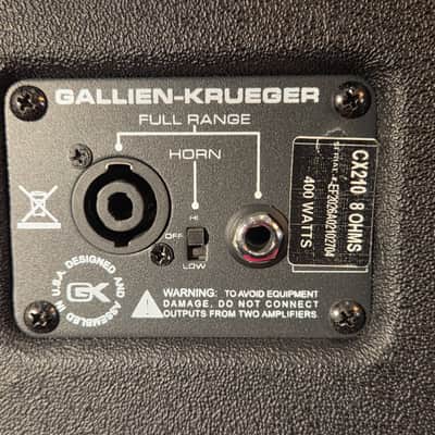 Gallien-Krueger CX210 400-Watt 2x10" 8 Ohm Bass Cabinet image 12