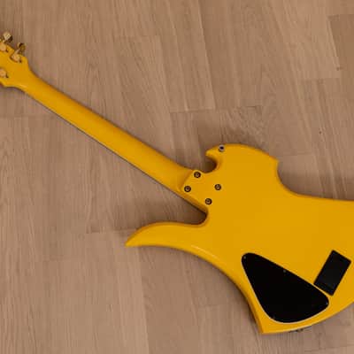 Burny Mockingbird MG-145S HY Hide X Electric Guitar Yellow Heart w/ Sustainer, Japan Fernandes image 12