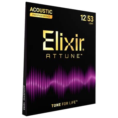 6 Sets! Elixir ATTUNE Phosphor Bronze Acoustic — 21052 Light 12-53 image 2