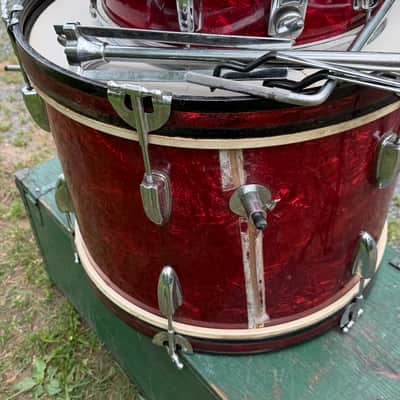 Majestic Semi Pro 1965 - Red Pearl 3-piece w/hardware imagen 17
