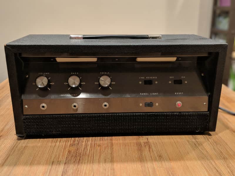 Montgomery Ward  Guitar amplifier  1960's  Black and silver image 1