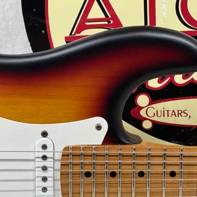 22 Black Guitars S-style Guitar - 3-Color Sunburst image 3