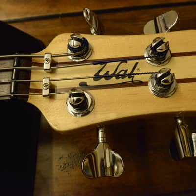 RARE 1985 Vintage Wal Mk1 MkI Custom UK British Bass Natural Canadian Maple Burl, Brazilian Mahogany image 13