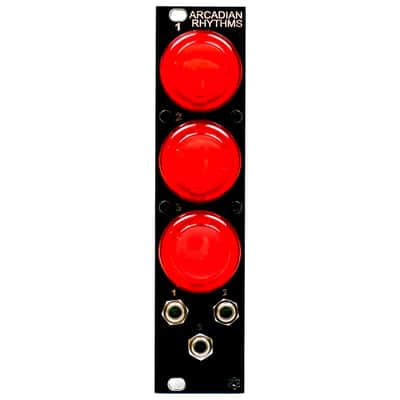 Synthrotek Arcadian Rhythms DIY Kit, Red Buttons - Arcade Style Manual Gate Eurorack Kit image 2