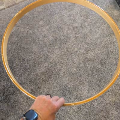 22" Maple Bass Drum Hoop 2010s - Natural image 4
