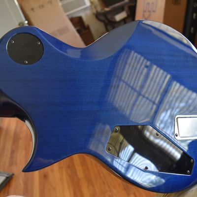 ESP E-II Eclipse , 2025, Blue natural fade, Burl top, OHSC, Exceptional condition image 3