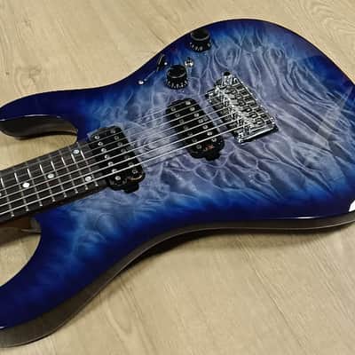 Ibanez AZ427P2QM-TUB Premium 2024 - Present - Twilight Blue Burst image 3