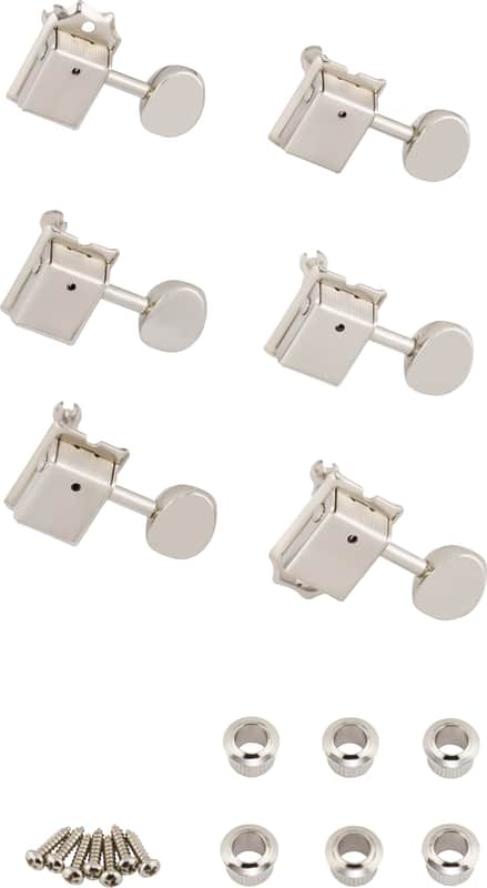 Fender 004-7912-049 Vintage-Style Stratocaster / Telecaster Tuning Heads (6) 2010s - Nickel image 1