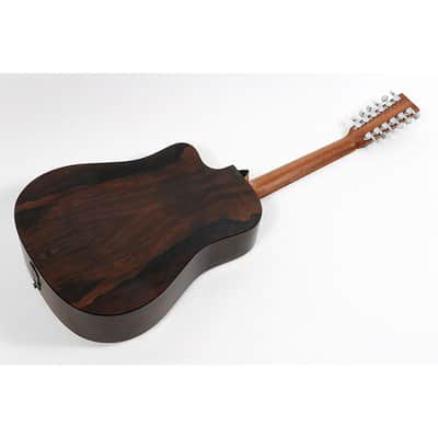 Martin X Series Brazilian HPL 12-String Dreadnought Acoustic-Electric Guitar Regular Natural image 2