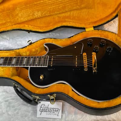 NEW! Gibson Les Paul Custom - Dealer Select - P90 Pick-Ups - VOS Ebony Finish - Custom Shop M2M - Authorized Dealer - 9.7 lbs - G07008 image 16