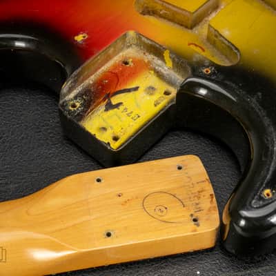 1967 Fender Stratocaster Left-Handed Sunburst with tag image 22