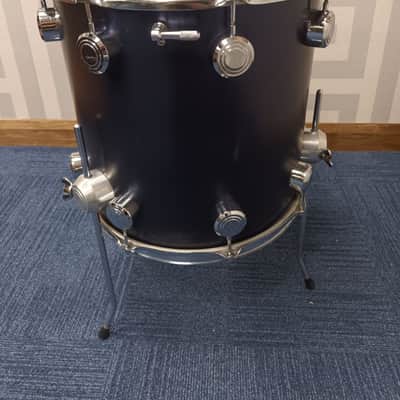 George Hayman Vibrasonic 14″ x 14″ Floor Tom Drum in Midnight Blue – Rare image 5