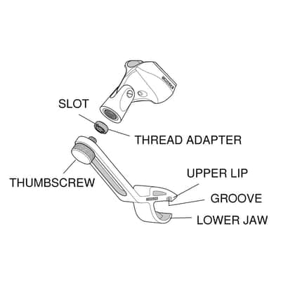 Shure A50D Drum Microphone Rim Clip-on Mount image 3