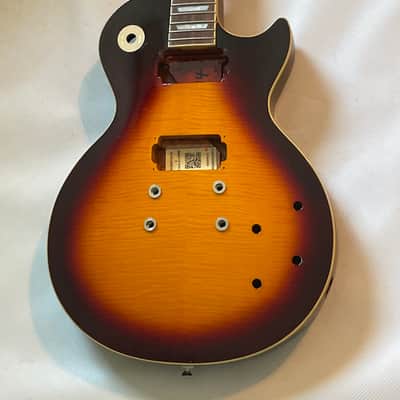 2021 Epiphone Les Paul Standard Slash November Burst Electric Guitar Body & Neck Husk (Repaired) image 2