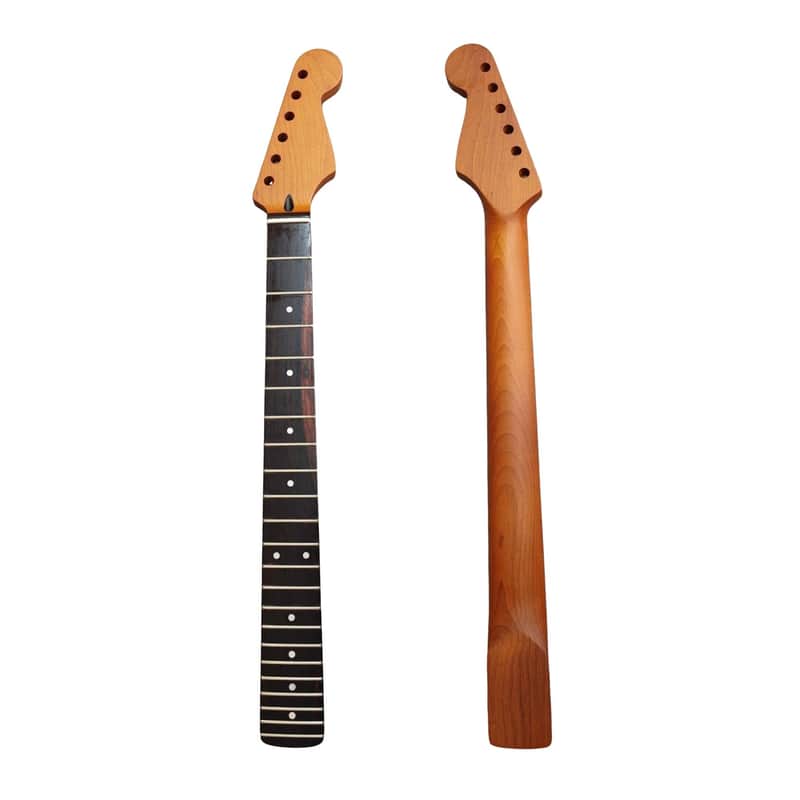 Roasted Maple Strat-Style Guitar Neck, 9.5" Radius, Rosewood Fretboard image 1