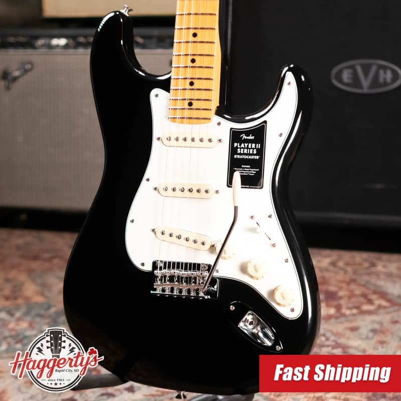 Fender Player II Stratocaster Electric Guitar - Black image 1