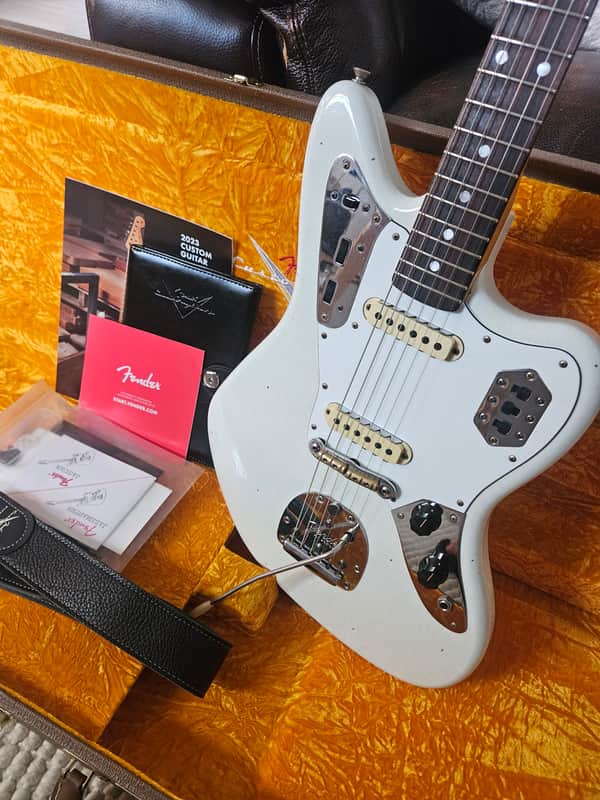 Fender Custom Shop '65 Jaguar Journeyman Relic 2023, Olympic White