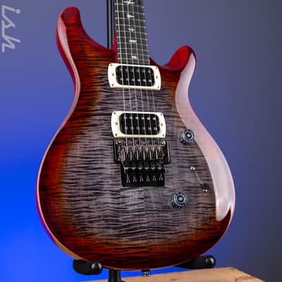 PRS SE Custom 24 Floyd Electric Guitar Charcoal Cherry Burst image 1