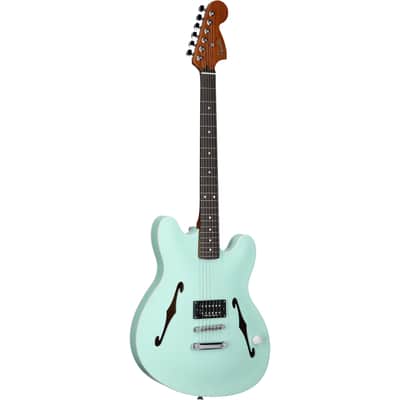 Fender Tom DeLonge Starcaster Electric Guitar, Satin Surf Green image 2