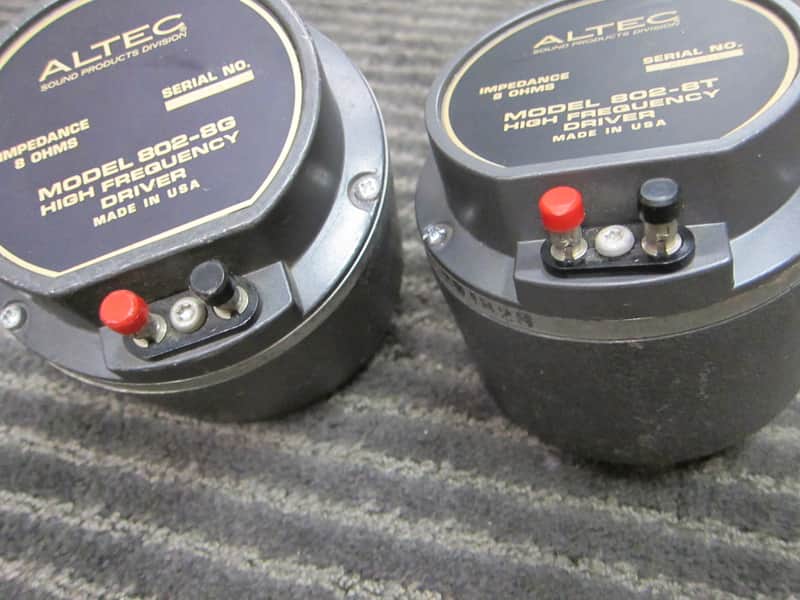 Pr Altec 802-8G-T Horn Drivers, Alnico Largest Format, | Reverb