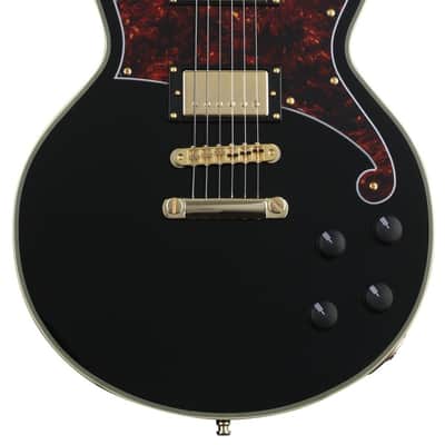 D'Angelico Excel Tammany Single Cutaway Solid Body Solid Black image 1