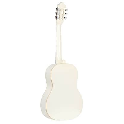 Ortega R121SNWH Family Series 4/4 Classical Slim Neck Guitar 6 String - White + Gigbag image 8