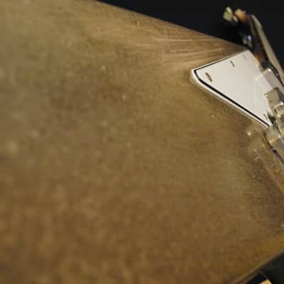 1999 Burny Japan Flying V LV-115KK L’Arc-en-Ciel Ken Signature Sparkle Gold w/gigbag image 14