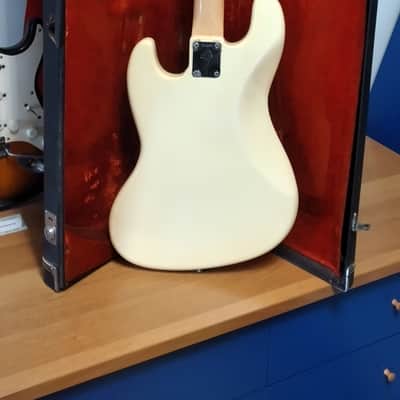 Fender jazz bass matching-head 1969 - Olympic white image 2