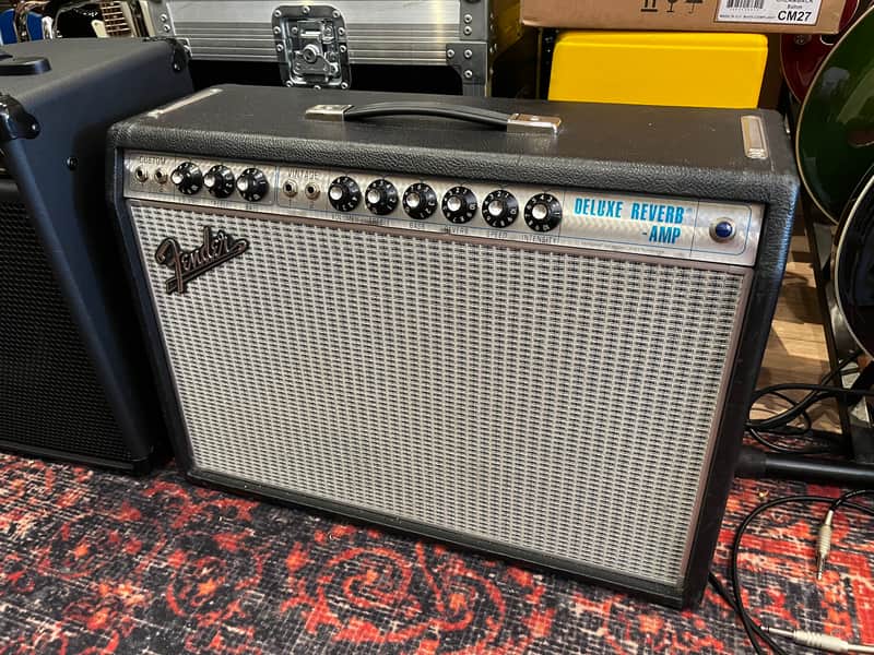 Fender '68 Custom Deluxe Reverb 2-Channel 22-Watt 1x12" Guitar Combo 2013 - Present - Black image 1