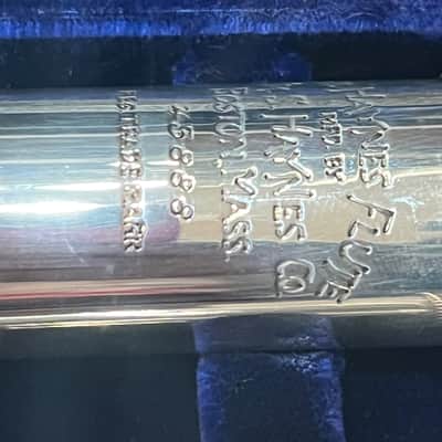 William S Haynes Handmade Conservatory Flute 1980 - Silver image 2
