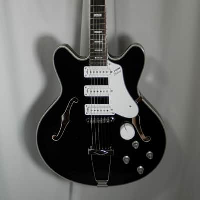 Vox Bobcat S66 Black Semi-Hollow Electric with case image 2