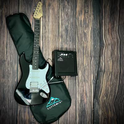 East Rock 39 inch Full Size Electric Guitar Kit for Beginner Starter with 10w Amplifier, Bag, image 1
